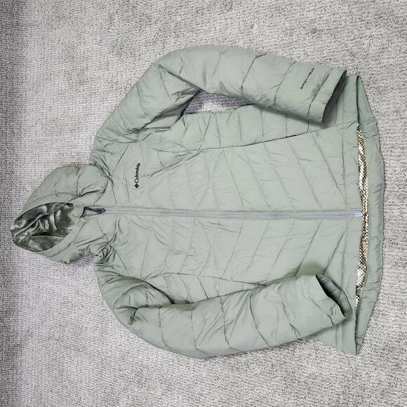 Columbia Jackets & Blazers - Columbia Jacket Green Omni Heat Long Sleeve Full Zip Women’s Size Small
